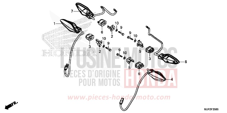 CLIGNOTANT de F6C "Valkyrie" GRAPHITE BLACK (NHB01) de 2015